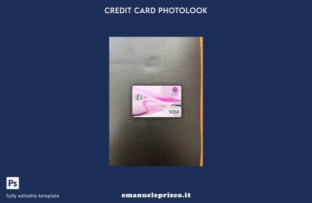 modello frontale photolook per carta classica visto Iran Zamin Bank in stile ver